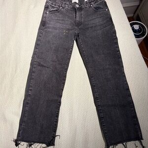 Cotton On Women's Dark Gray Straight Leg Jeans